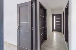 Fiberglass doors indoor