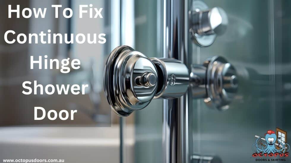 How To Fix Continuous Hinge Shower Door Octopus Doors And Skirting