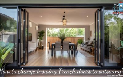 How to change inswing French doors to outswing?
