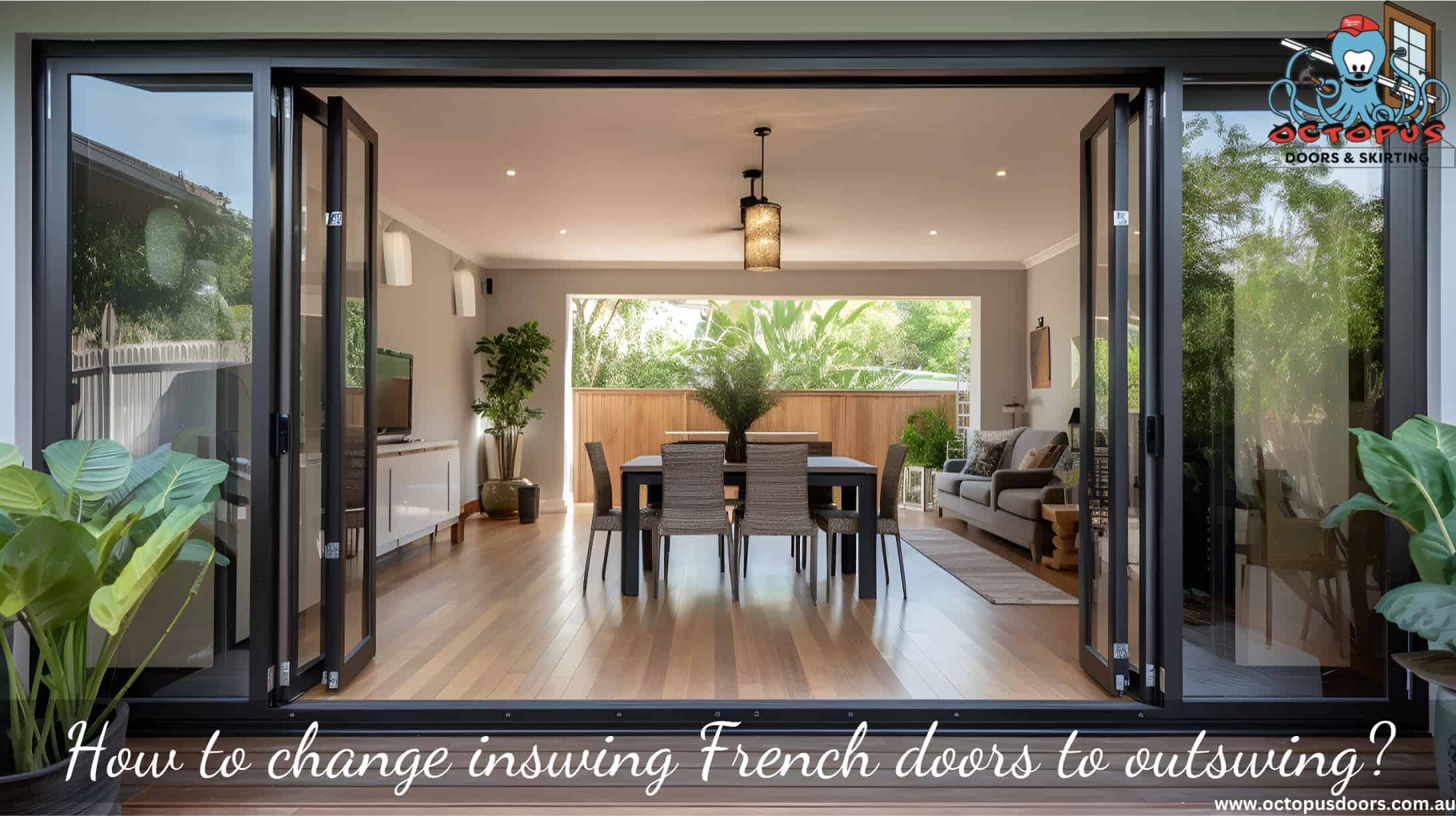 How to change inswing French doors to outswing (1)