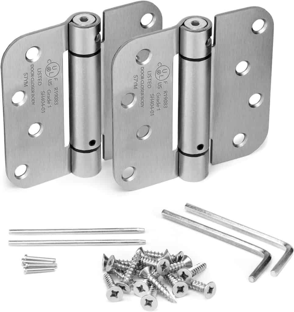 K51M-400-C4 | Heavy Duty Mechanical Self Closing Hinge with Hold Open | 4”  x 4” | 8ft | 304 Stainless Steel | 4 Pack