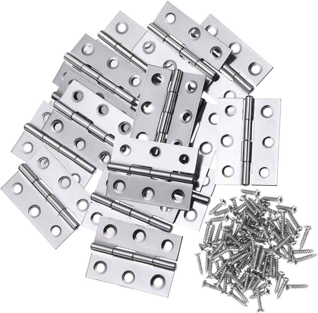 Liberty.20Pcs Stainless Steel Folding Hinge 2 inch Door and Window Hinge is assigned 120 Screws