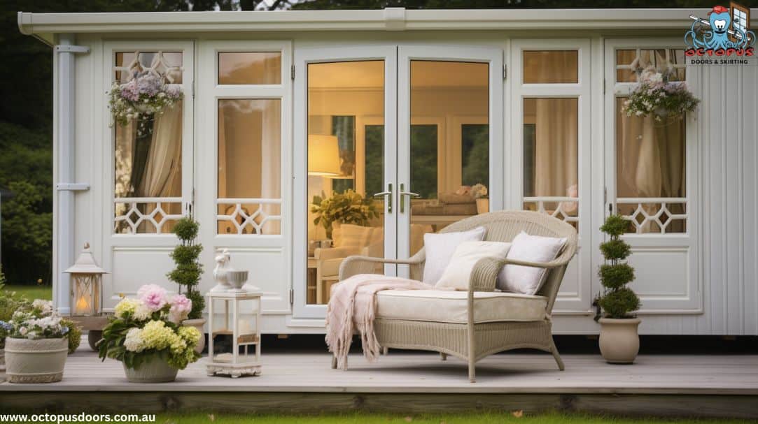 Can you put French doors in a static caravan