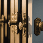An image showcasing an array of French door locks, featuring a diverse collection of styles, such as mortise, rim, and multi-point locks