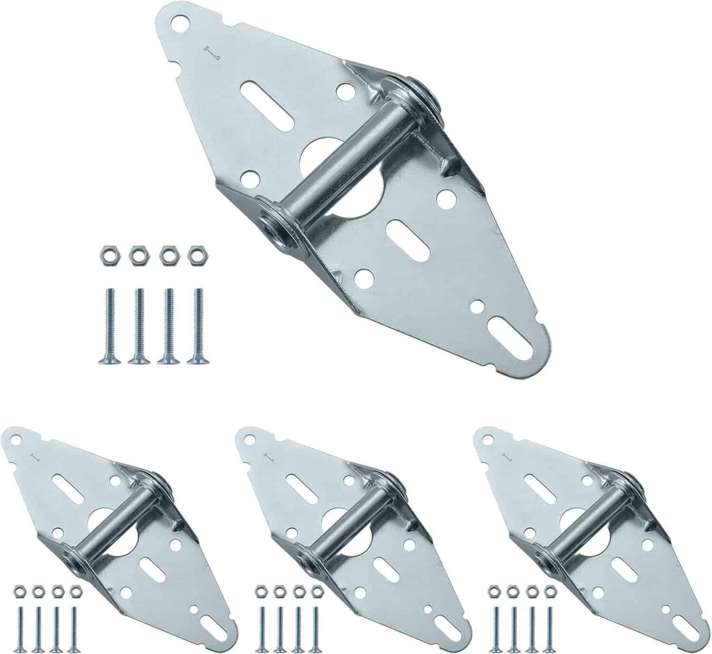HOME MASTER HARDWARE 4 Pack Garage Door Hinge Heavy Duty 14 Gauge Steel #1 with Galvanized Finish - Residential/Light Commercial Garage Door Replacement HOME MASTER HARDWARE 4 Pack Garage Door Hinge Heavy Duty 14 Gauge Steel #1 with Galvanized Finish - Residential/Light Commercial Garage Door Replacement