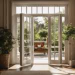 the elegance of inswing French doors in an image that showcases their timeless beauty