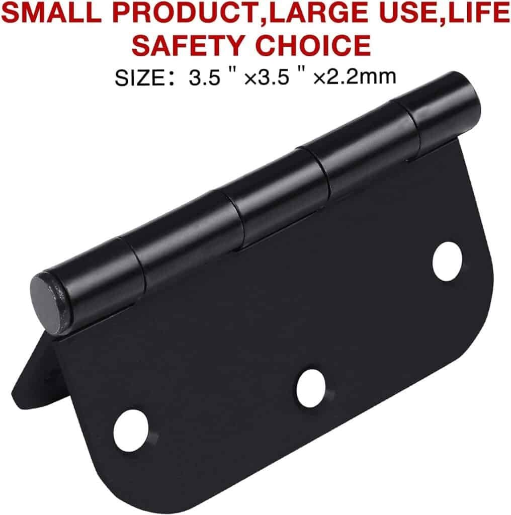 Matte Black Door Hinges Review Octopus Doors Skirting   18 Pack Matte Black Door Hinges 35 X 35 Inch Interior 3 12 Inch Door Hinges For Doors Rounded 58 Radius Corners Flat Iro 1 1016x1024 