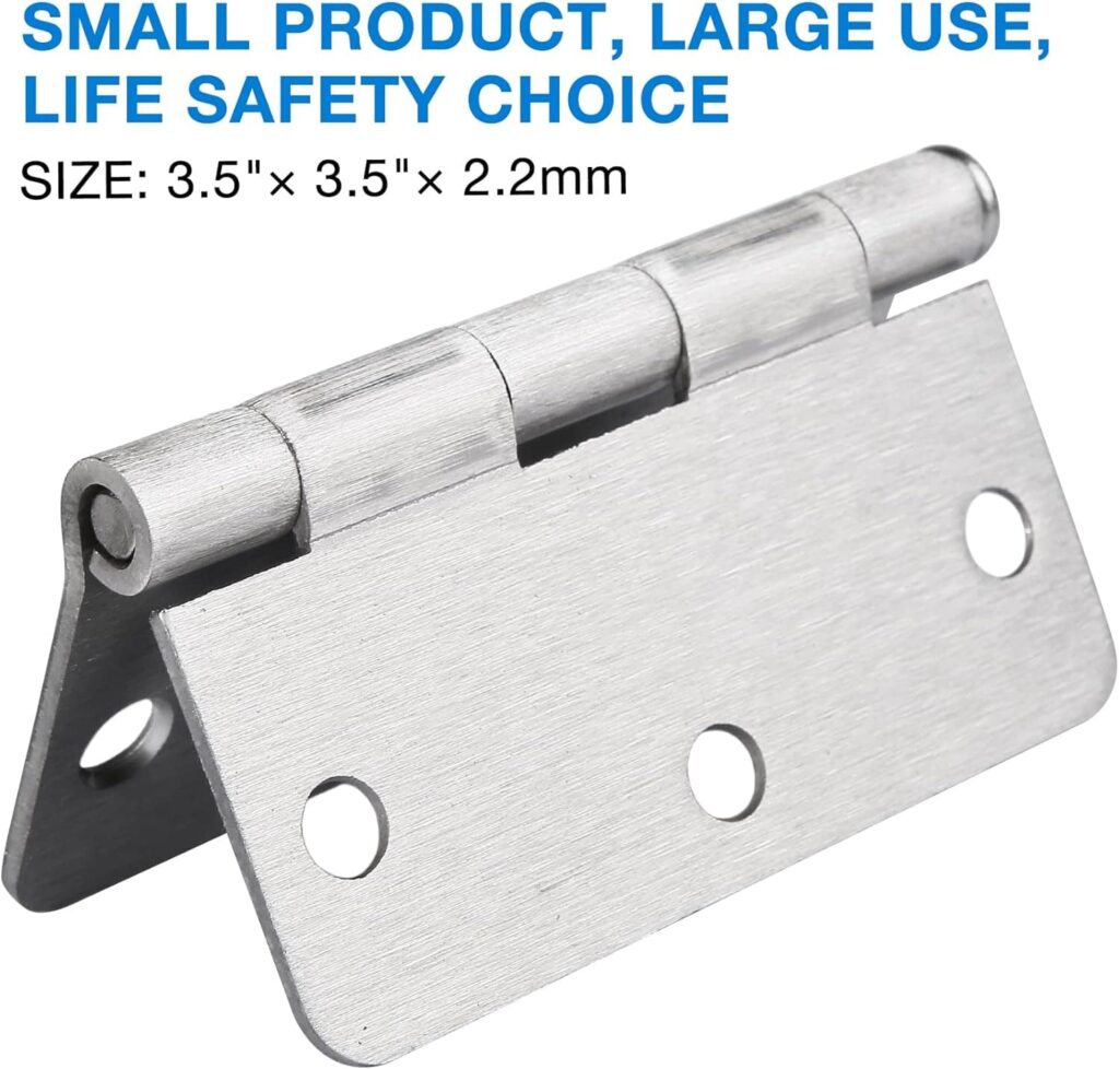 3 Pack Door Hinges Satin/Brushed Brass 3.5 Inch x 3.5 Gold Interior Door Hinges for Doors 3-1/2 x 3-1/2 Inch Bedroom Door Hinges 3 ½ Rounded 1/4,Other Color Nickel Matte Black Hinges Door Hardware 3 Pack Door Hinges Satin/Brushed Brass 3.5 Inch x 3.5 Gold Interior Door Hinges for Doors 3-1/2 x 3-1/2 Inch Bedroom Door Hinges 3 ½ Rounded 1/4,Other Color Nickel Matte Black Hinges Door Hardware