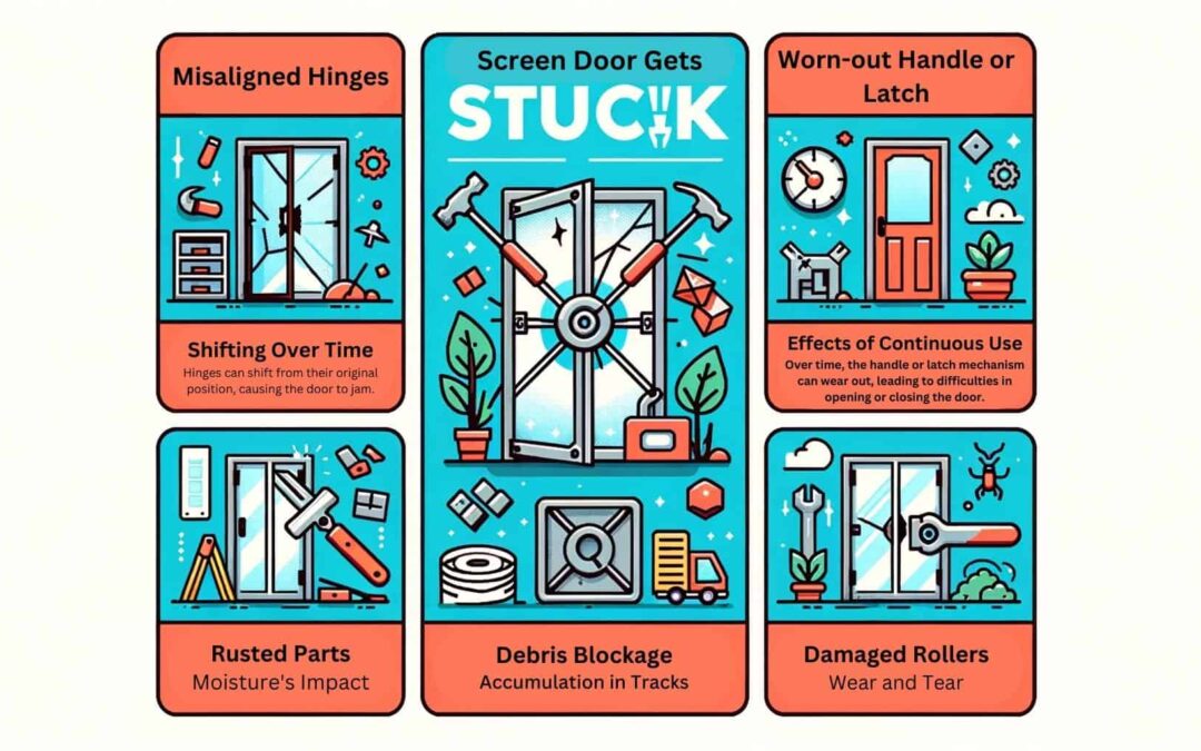 What To Do When Your Screen Door Gets Stuck Closed