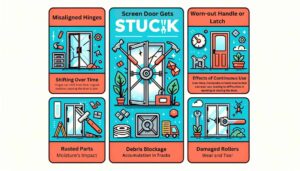 What To Do When Your Screen Door Gets Stuck Closed