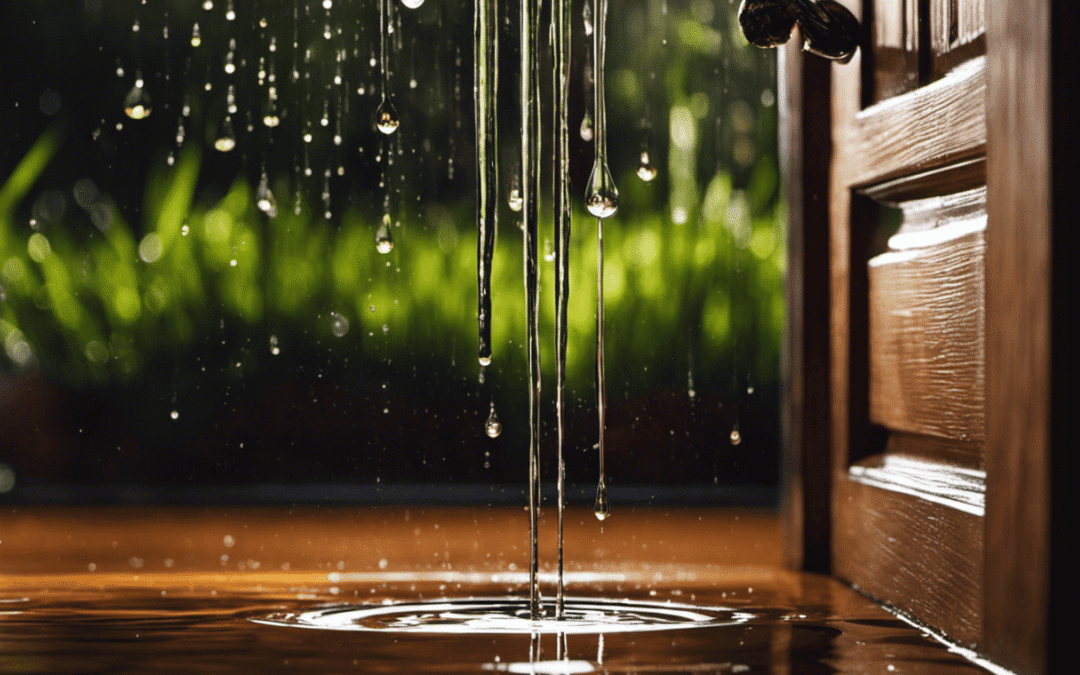 Water Dripping From Bathroom Door Frame