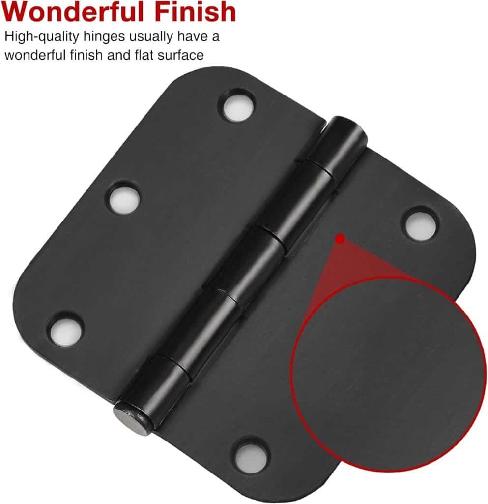 Matte Black Door Hinges 3 5 Inch Review Octopus Doors Skirting   30 Pack Matte Black Door Hinges 35 X 35 Inch Rounded Interior Door Hinges With 58radius Heavy Duty Black Hinges For Door 2 993x1024 