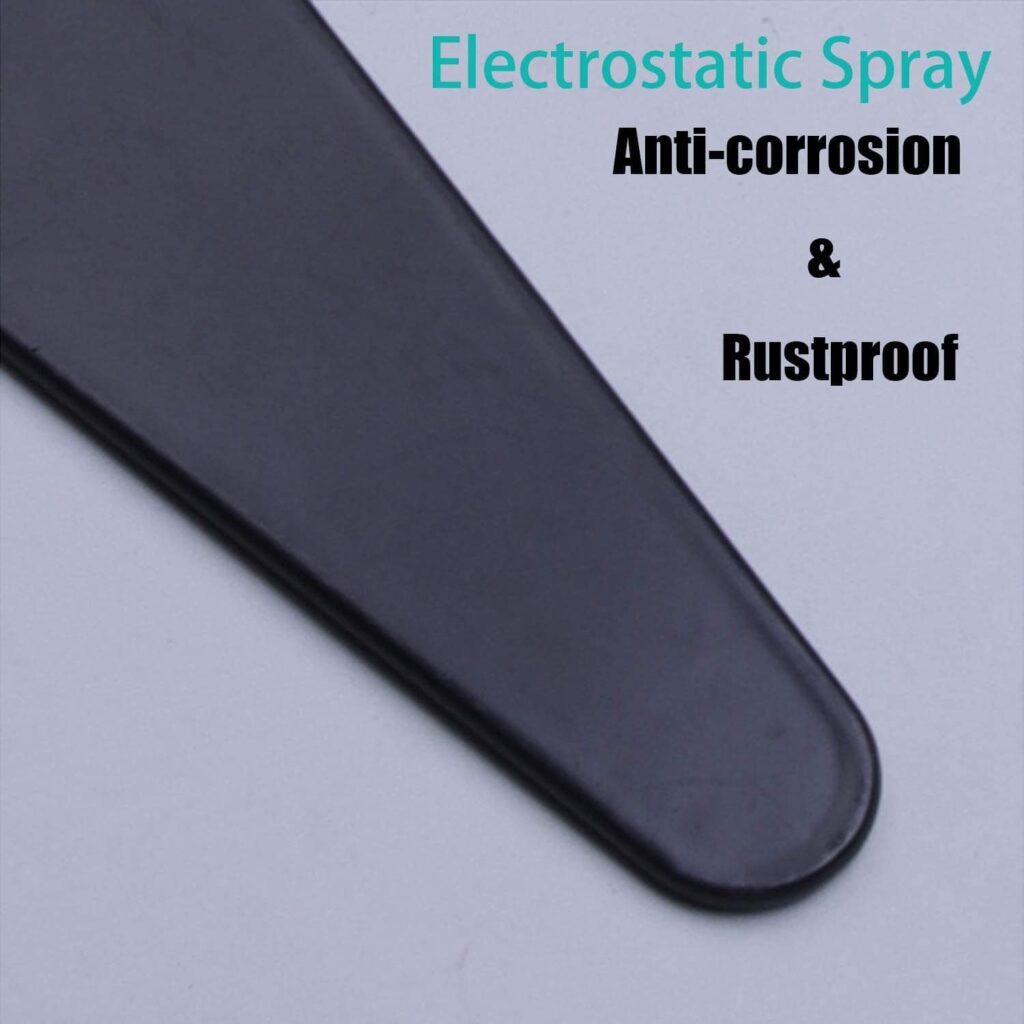 HLMOptimo Heavy Duty T Hinge Tee Hinge T Strap Hinge Shed Hinge Gate Hinge Barn Hinge Fence Hinge Door Hinge Wrought Rustproof All Size Black (6 pcs, 6 inch)