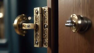 fine tuning door hinge mechanism
