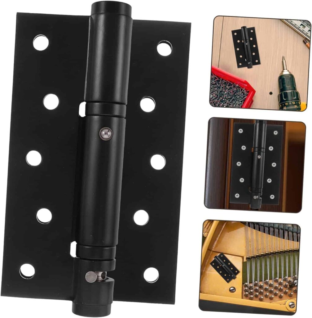 Homoyoyo 1pc Spring Hinges Door Hinges Automatic Hinges Self Closing Hinges Plate Earth Tones