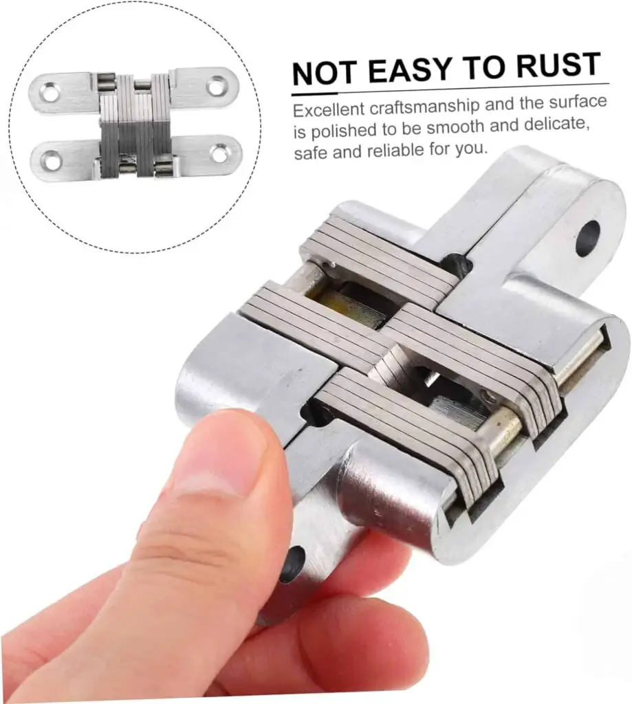 SOESFOUFU Invisible Closing Hinge Gate Hinges Black Cabinet Hinges Adjustable Door Hinge Self Closing Door Hinges Door Hinges Black Matte Auto Close Hinge Spring Folding Door Stainless Steel