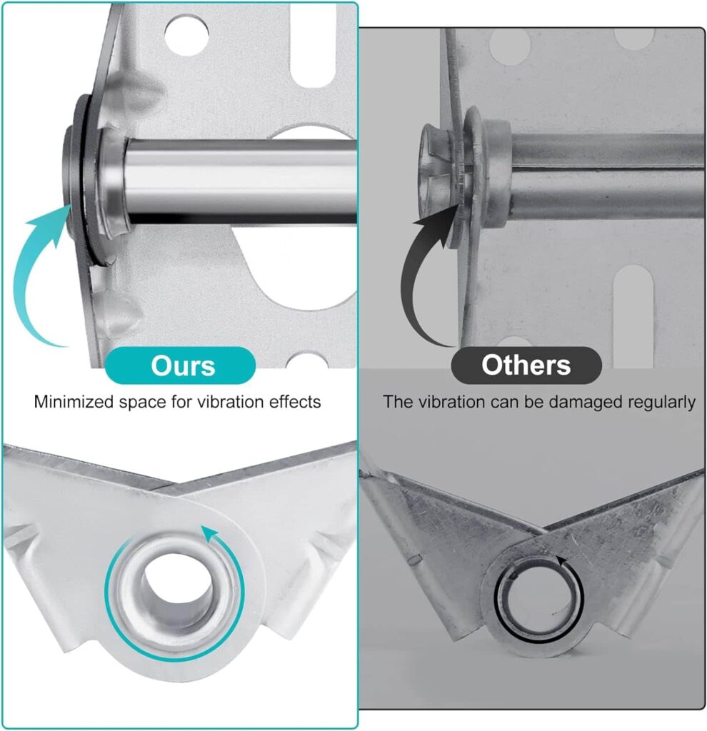 Garage Door Hinges #1-14 Gauge Steel Heavy Duty with Galvanized Sheet Metal-Replacement for Residential/Light Commercial Doors(1pair+8Screws) Garage Door Hinges #1-14 Gauge Steel Heavy Duty with Galvanized Sheet Metal-Replacement for Residential/Light Commercial Doors(1pair+8Screws)