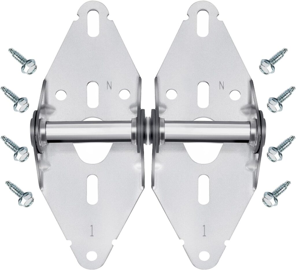 Garage Door Hinges #1-14 Gauge Steel Heavy Duty with Galvanized Sheet Metal-Replacement for Residential/Light Commercial Doors(1pair+8Screws) Garage Door Hinges #1-14 Gauge Steel Heavy Duty with Galvanized Sheet Metal-Replacement for Residential/Light Commercial Doors(1pair+8Screws)