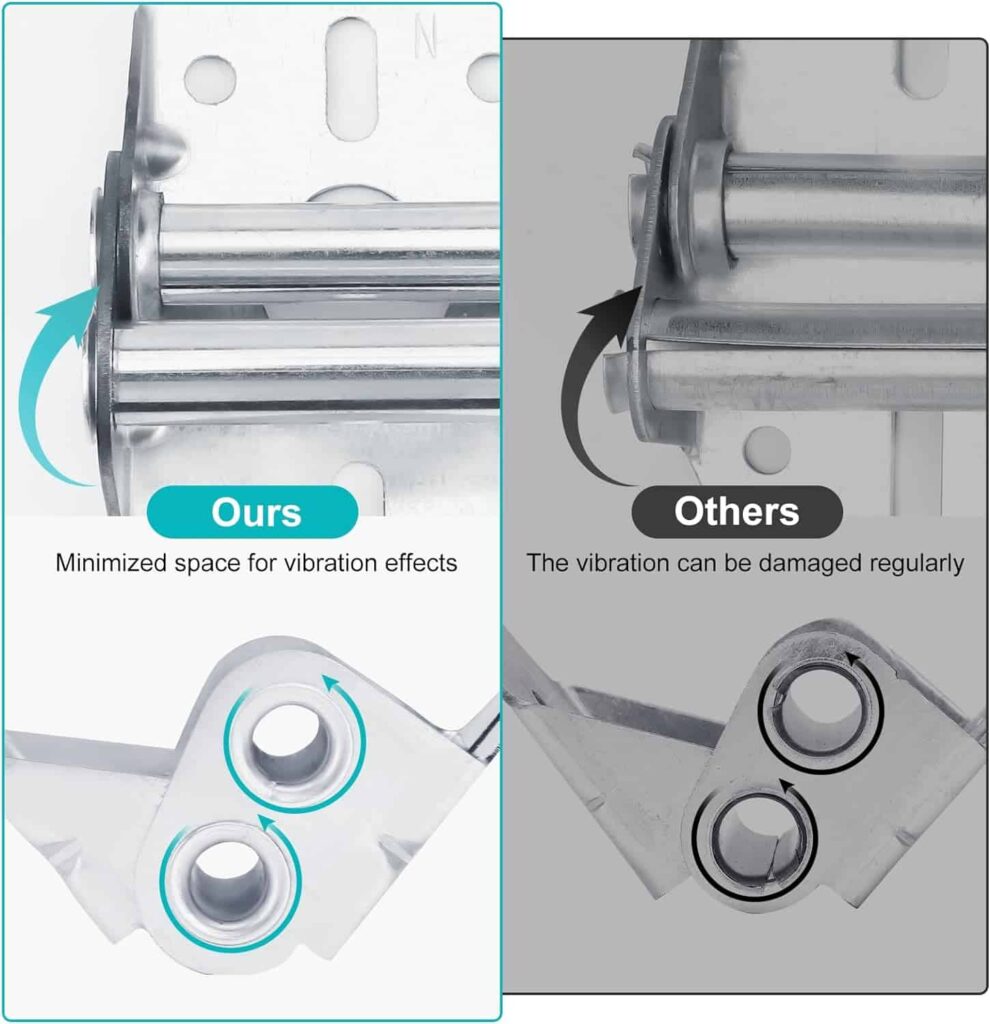 Garage Door Hinges #1-14 Gauge Steel Heavy Duty with Galvanized Sheet Metal-Replacement for Residential/Light Commercial Doors(1pair+8Screws) Garage Door Hinges #1-14 Gauge Steel Heavy Duty with Galvanized Sheet Metal-Replacement for Residential/Light Commercial Doors(1pair+8Screws)