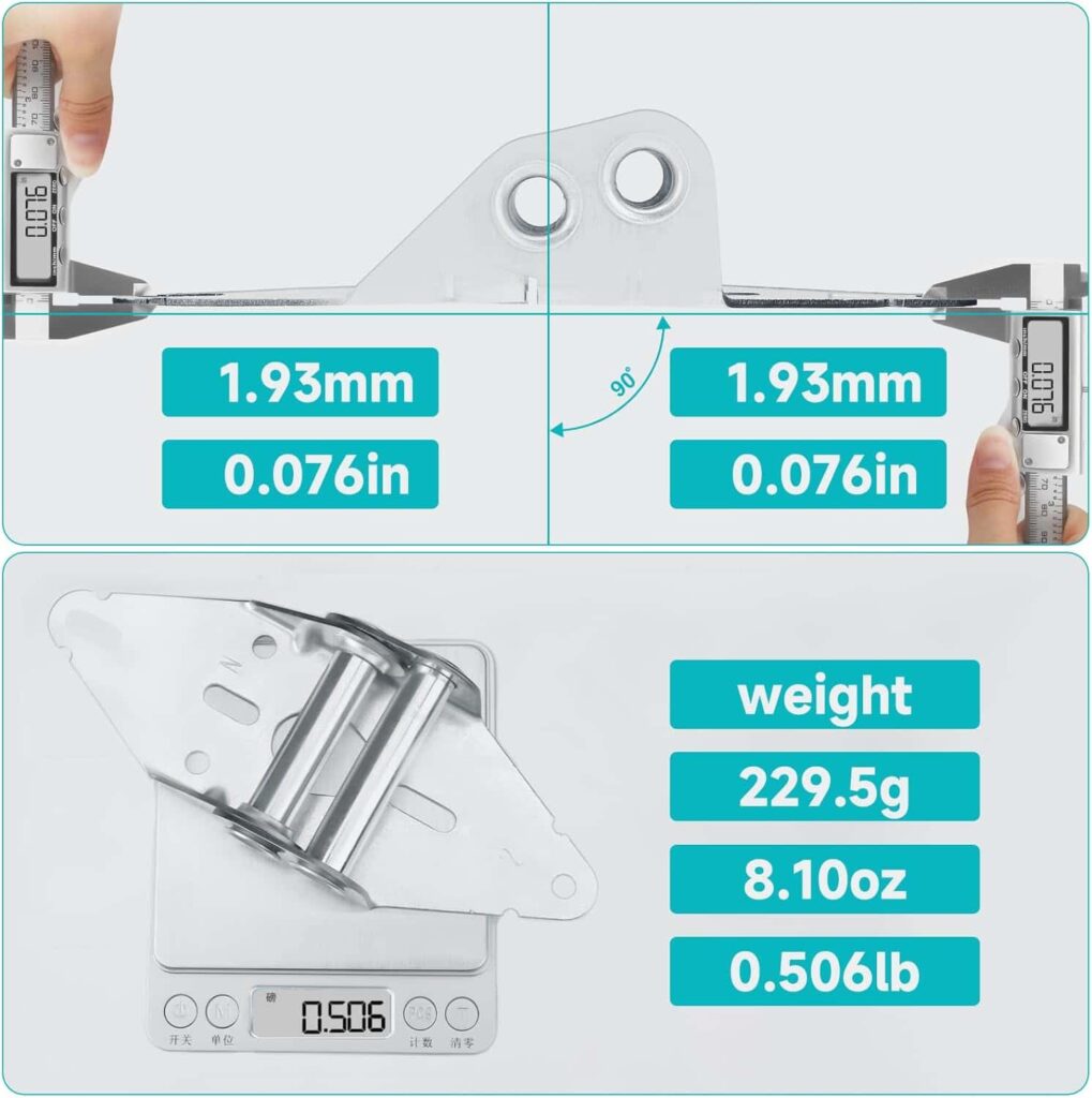 Garage Door Hinges #1-14 Gauge Steel Heavy Duty with Galvanized Sheet Metal-Replacement for Residential/Light Commercial Doors(1pair+8Screws) Garage Door Hinges #1-14 Gauge Steel Heavy Duty with Galvanized Sheet Metal-Replacement for Residential/Light Commercial Doors(1pair+8Screws)
