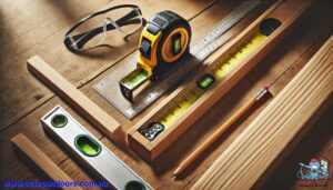 Carpentry Tools Flat Lay Spirit Level Carpenters Square
