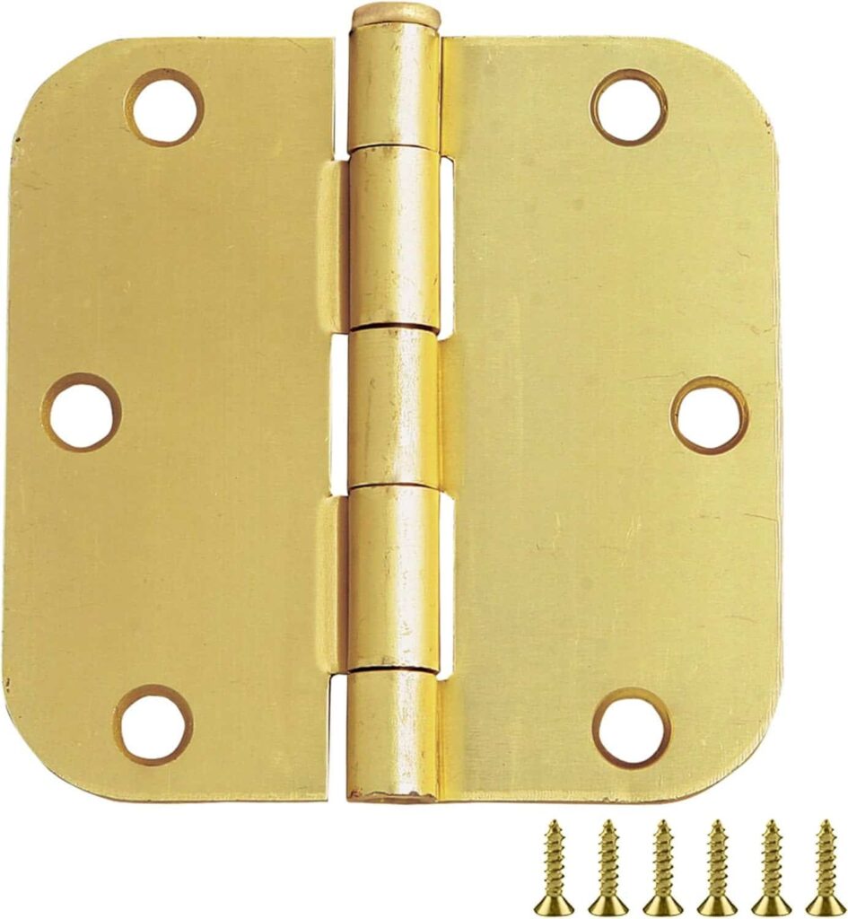 Design House 181420 3.5 x 3.5 5/8 Radius Door Hinge, 10-Pack, Satin Nickel, 10 Pack Design House 181420 3.5 x 3.5 5/8 Radius Door Hinge, 10-Pack, Satin Nickel, 10 Pack