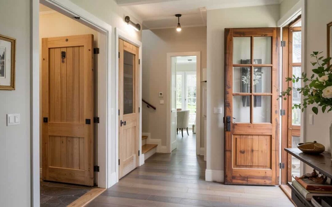 12 Natural Wood Door Picks That Work With Grey Floors—Not Against Them