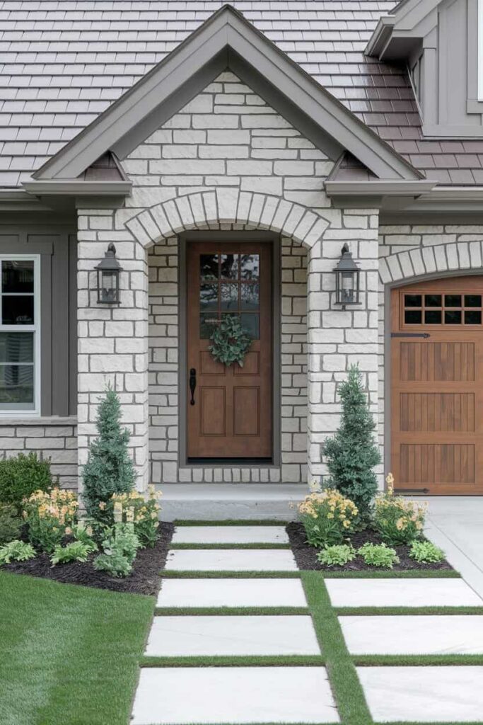 a-photo-of-a-front-door-and-garage