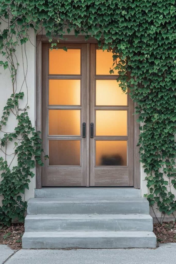 a-photo-of-a-wood-framed-door