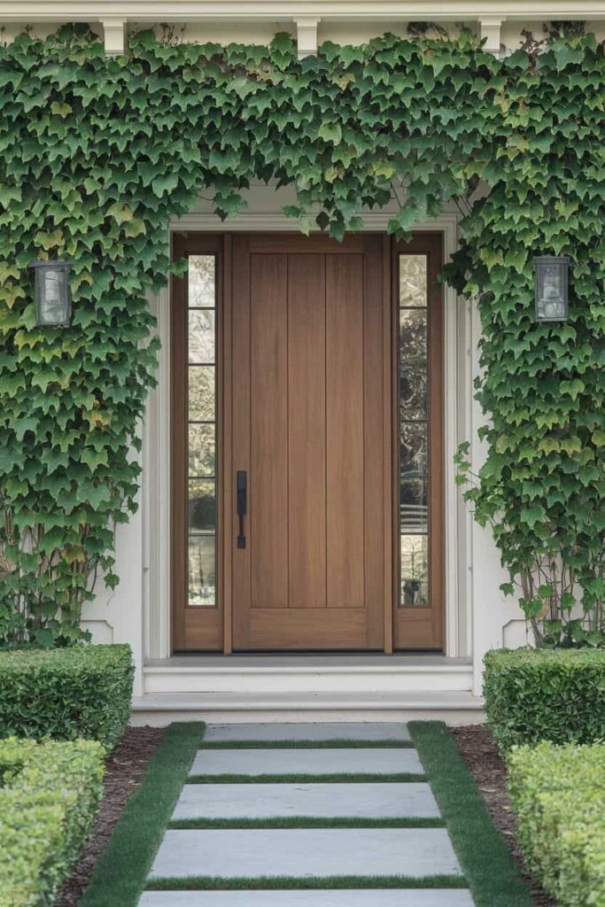 a-photo-of-a-wooden-entrance-door-framed