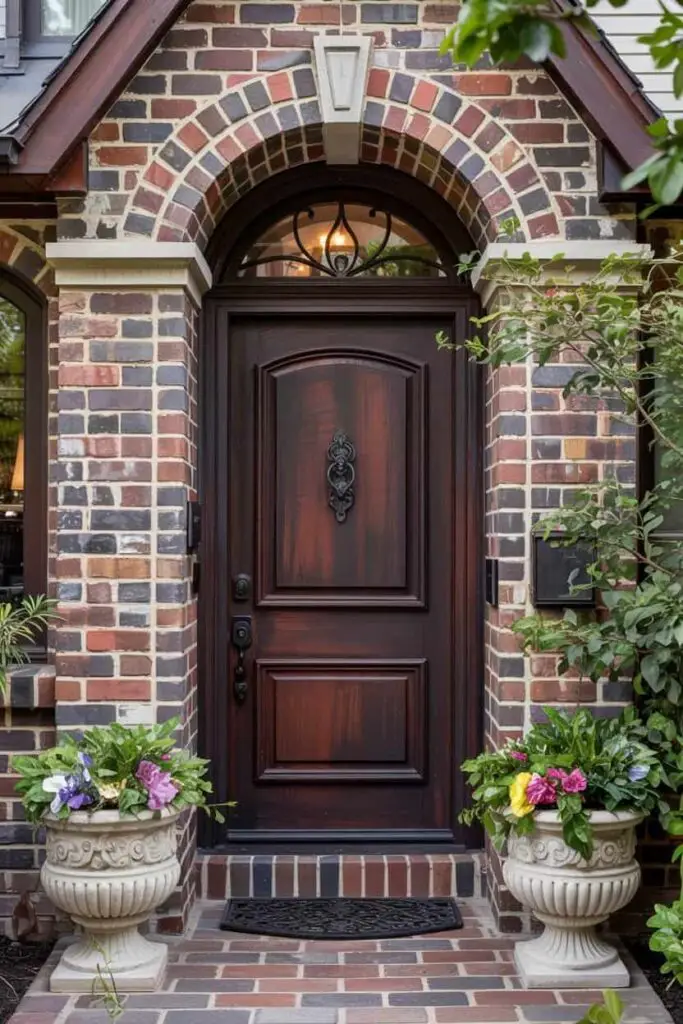 luxurious-deep-burgundy-front-door