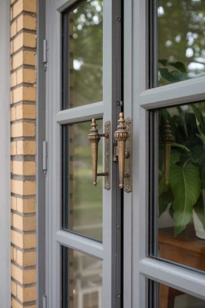 aluminum-clad French doors