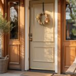 10 Cream Front Doors That Pair Perfectly With Natural Wood Tones