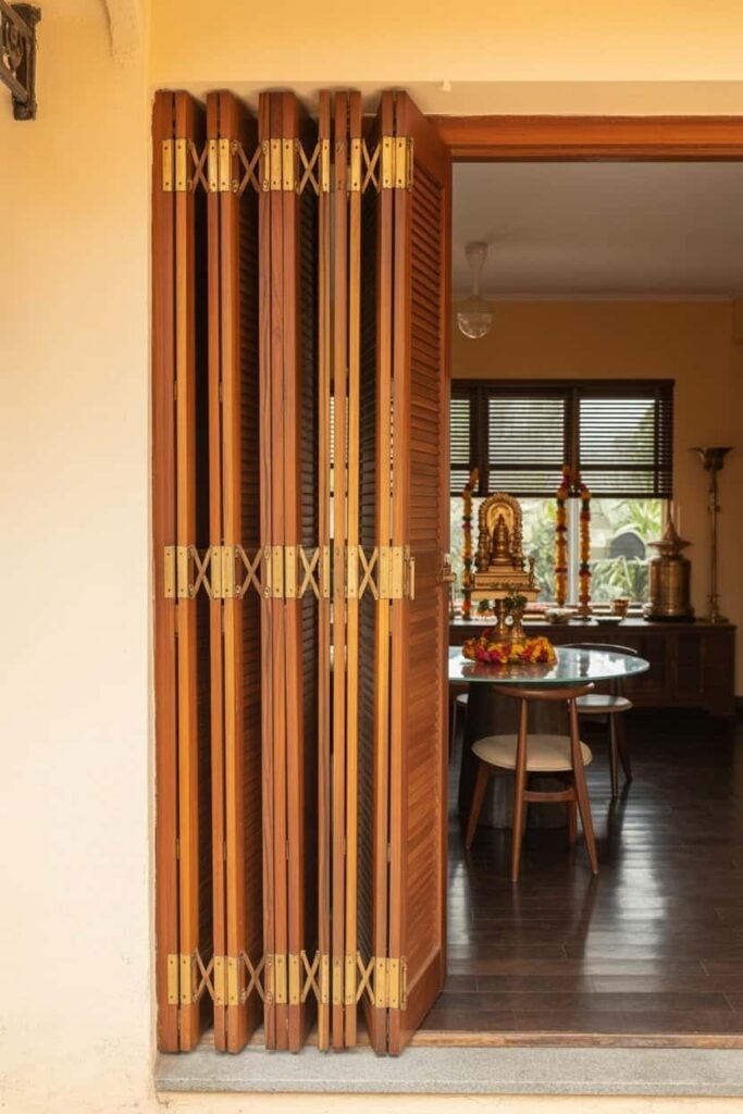 accordion-style folding doors