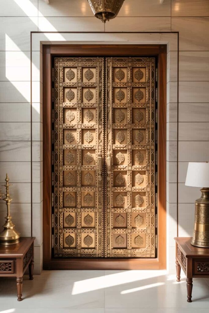 completely custom architectural masterpiece mandir door