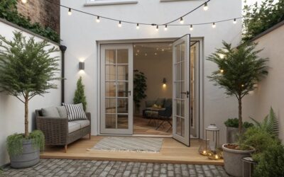 19 Charming Small Space Patio French Door Ideas
