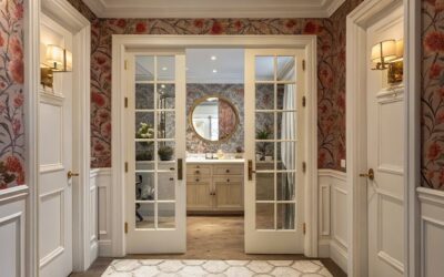15 Bathroom French Doors That Give Powder Rooms Personality