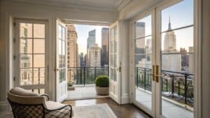 city view balcony doors