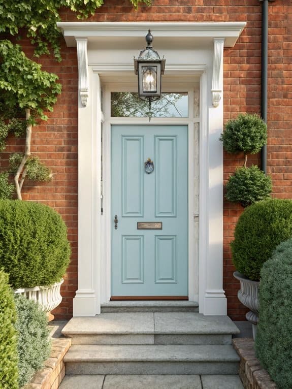 powder blue vintage charm