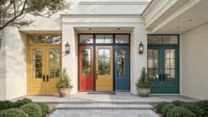 vibrant hues for doors