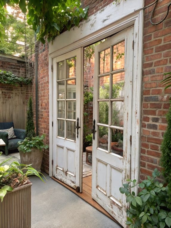 vintage french door charm