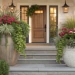 year round front door planters