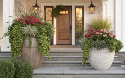 14 Best Front Door Planter Combos That Look Good Year-Round