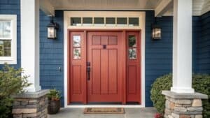 door colors for blue homes