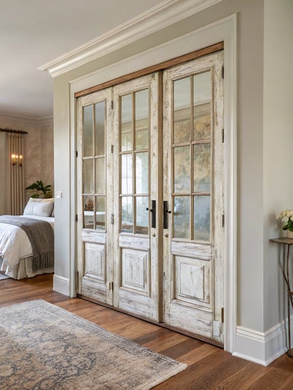 vintage glass panel doors