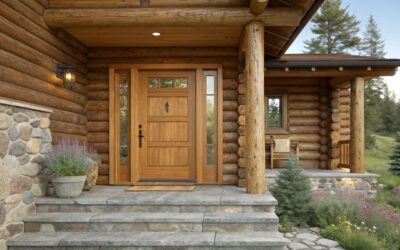 14 Best Front Door Colors for Log Cabin