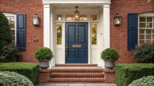 red brick door colors