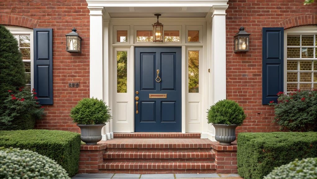 red brick door colors