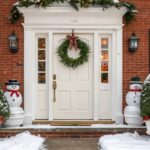 snowman themed door decorations