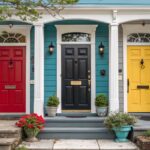 top blue house door colors